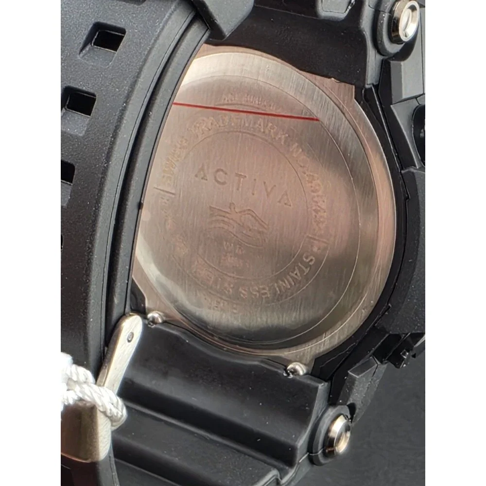 Activa Men's Sport Quartz Digital Watch Water Resistant Countdown Alarm Light